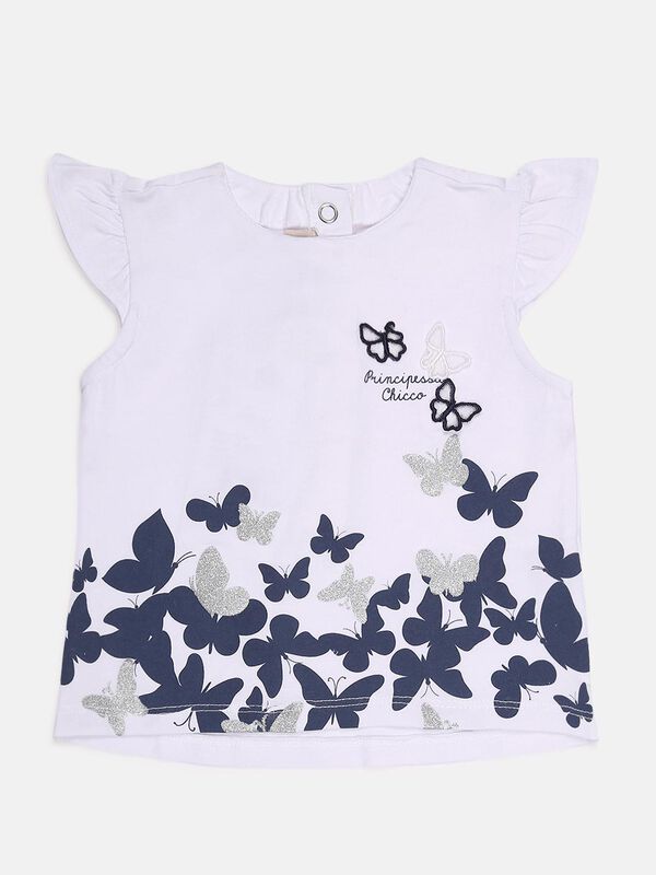 Organic Cotton T-Shirt -Butterfly Print image number 0